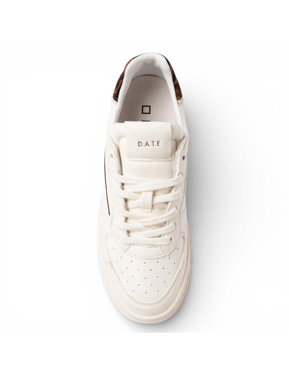 Date sneakers donna Torneo bianco animalier