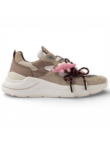 Date sneakers running Fuga Linen White-Beige