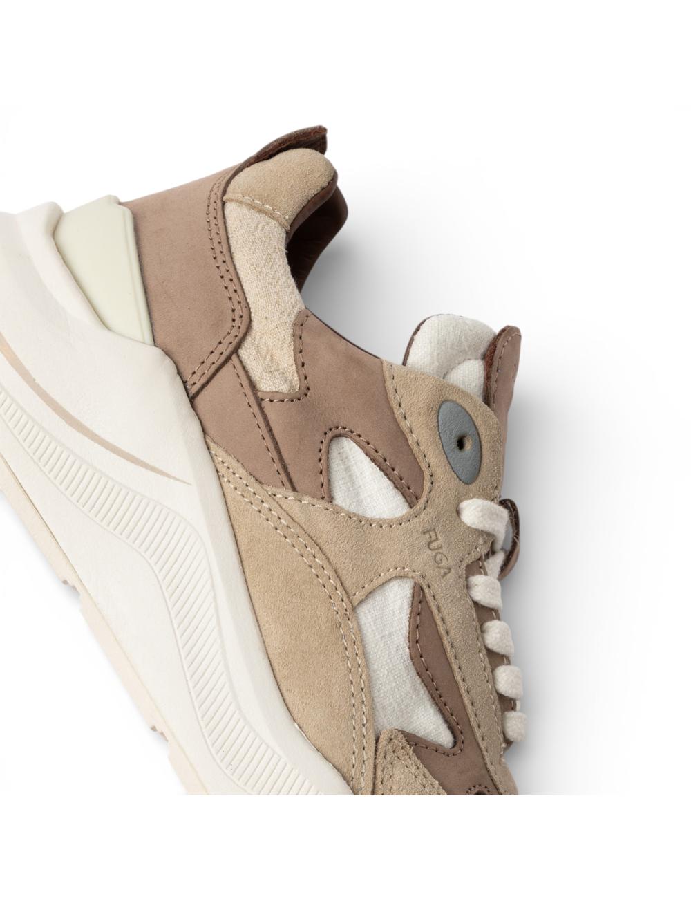 Date sneakers running Fuga Linen White-Beige