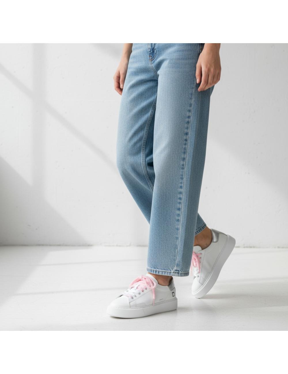 Date sneakers Sfera Calf white silver