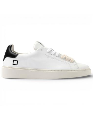 Date sneakers uomo Levante calf white black