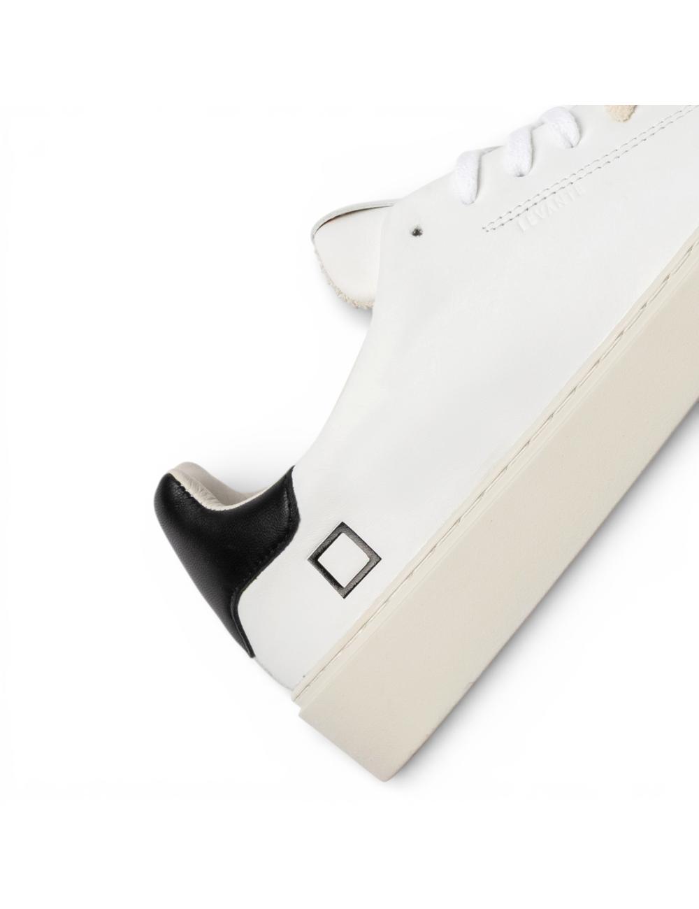 Date sneakers uomo Levante calf white black