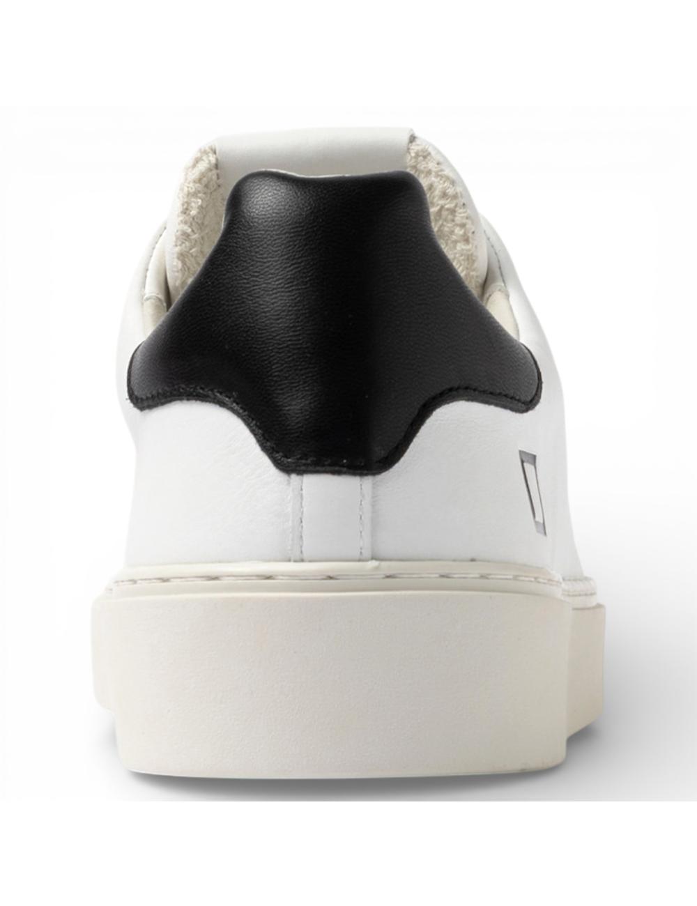 Date men's sneakers Levante calf white black