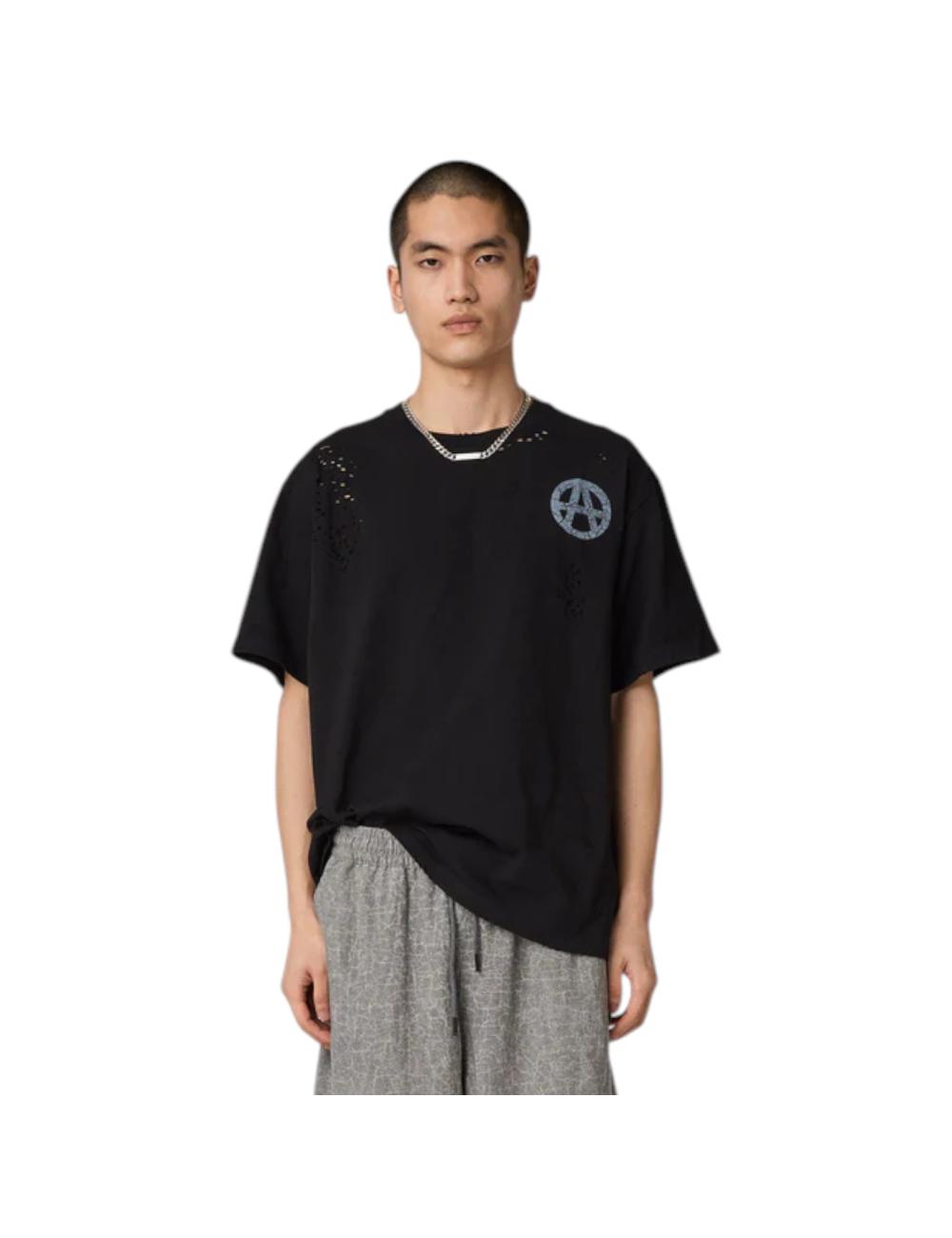 Acupuncture black anarchy t-shirt