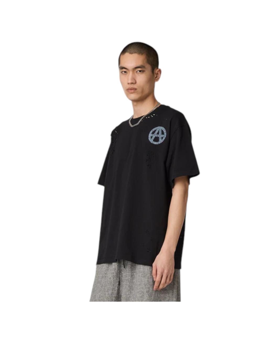 Acupuncture black anarchy t-shirt