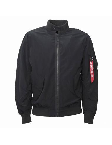 Alpha Industries black ripstop bomber jacket