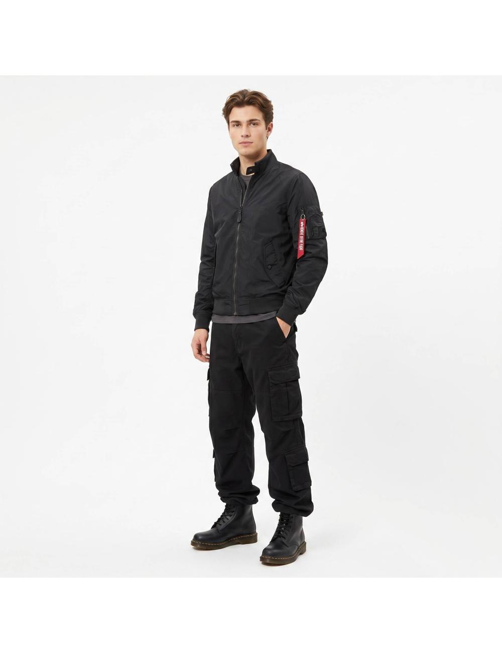 Alpha Industries black ripstop bomber jacket