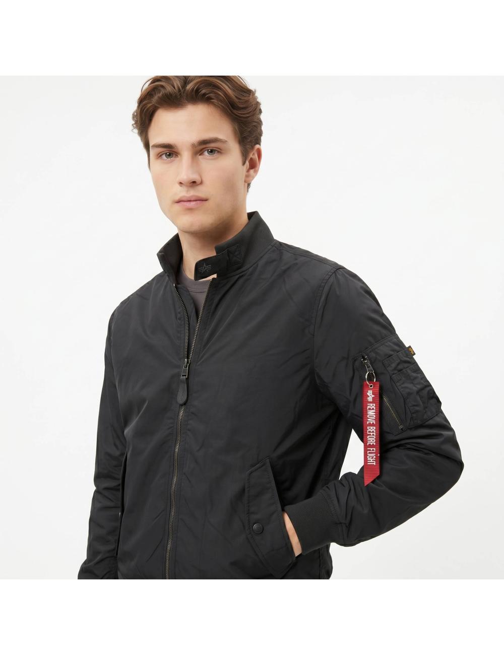 Alpha Industries black ripstop bomber jacket