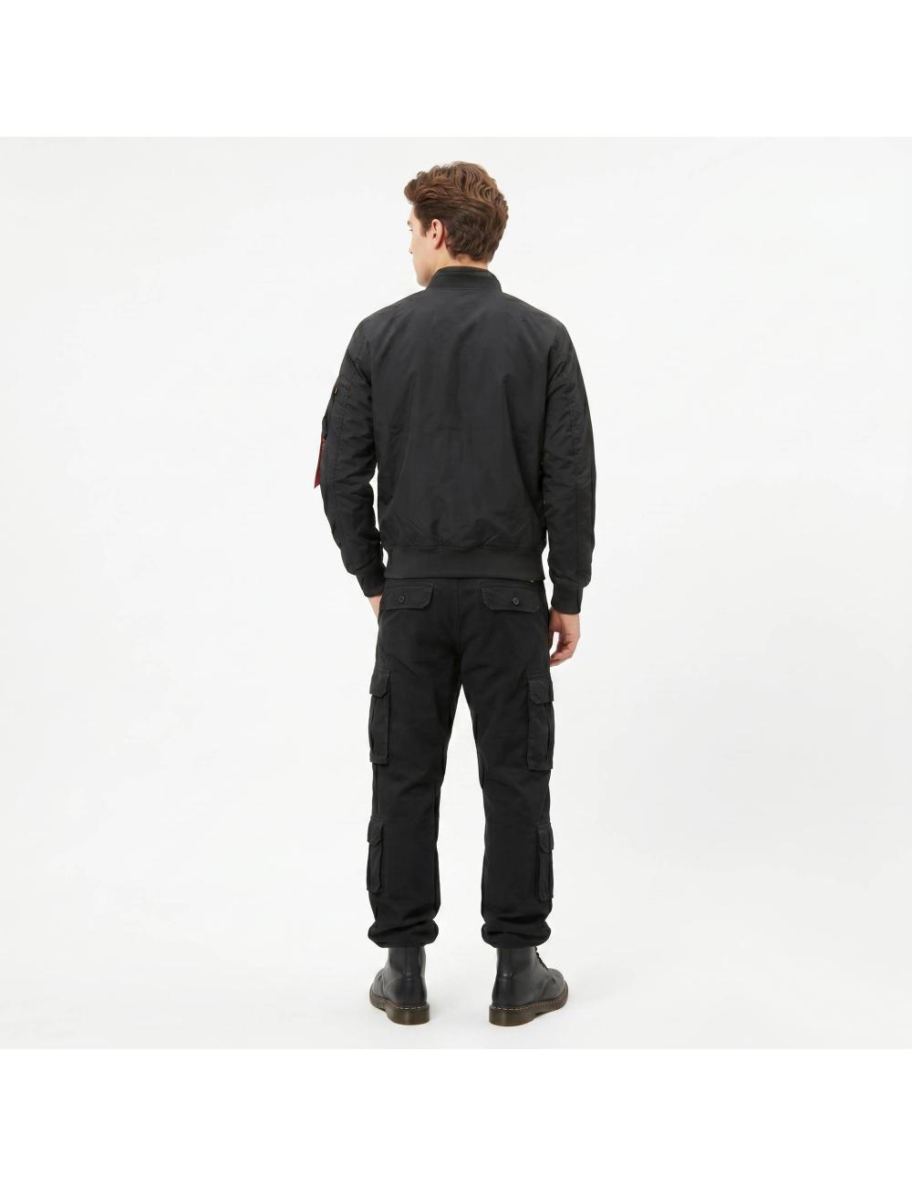 Alpha Industries black ripstop bomber jacket