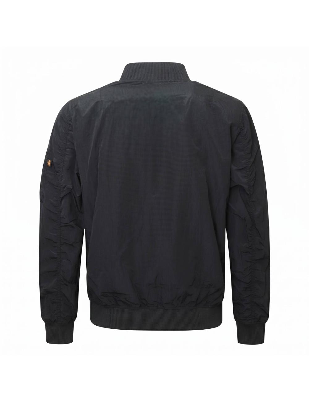 Alpha Industries black ripstop bomber jacket