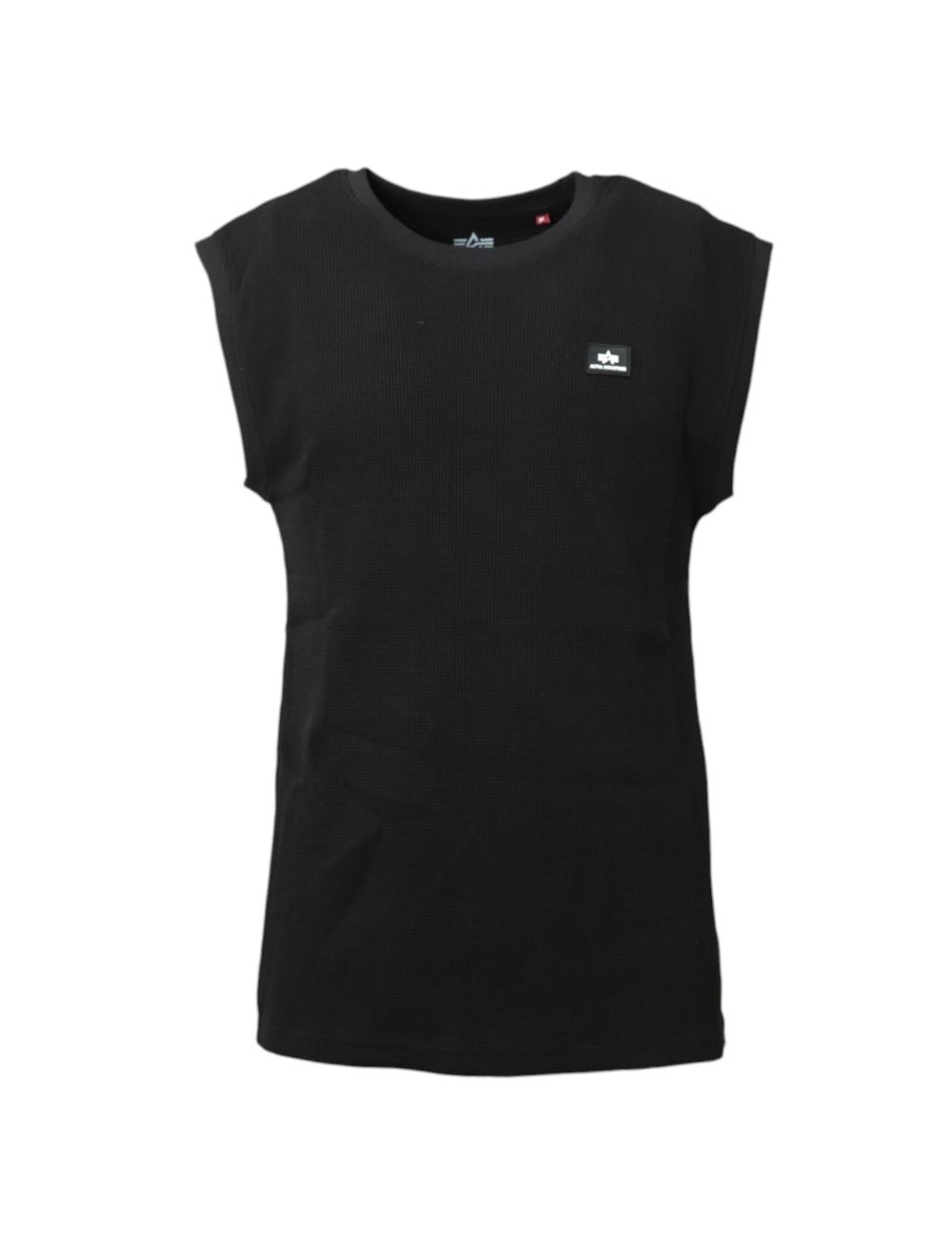 Alpha Industries black tank top waffle