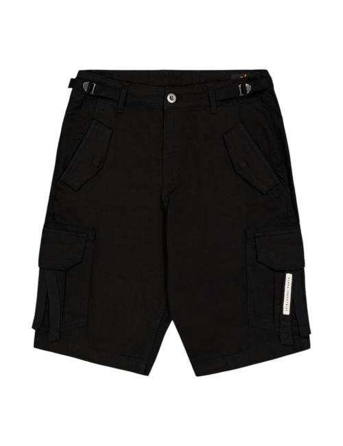Alpha Industries short cargo nero con tasconi