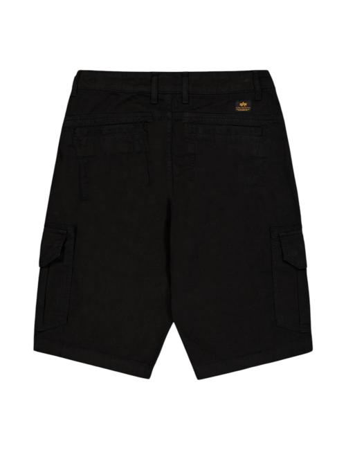 Alpha Industries short cargo nero con tasconi
