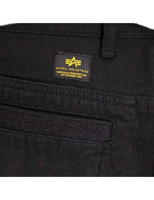 Alpha Industries short cargo nero con tasconi