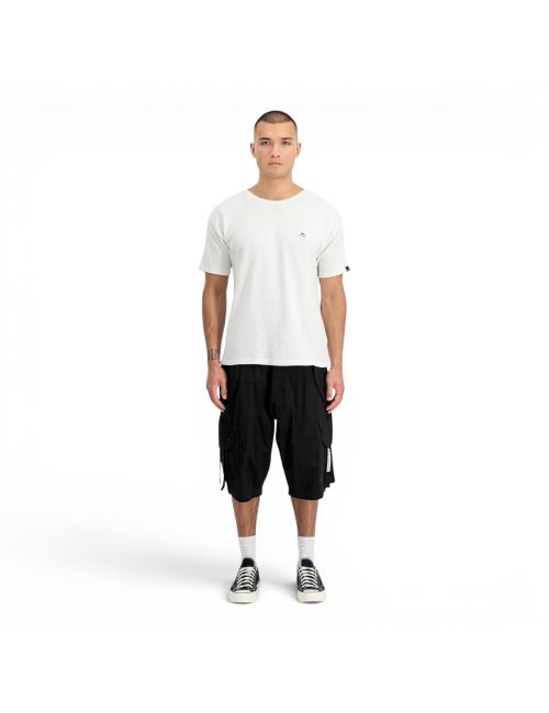 Alpha Industries short cargo nero con tasconi