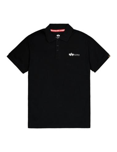 Alpha Industries short sleeve polo shirt black