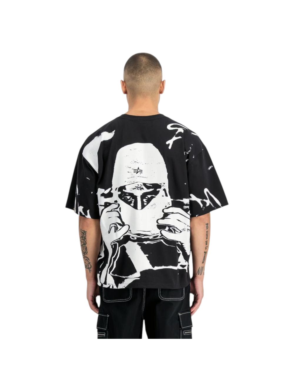 Alpha Industries black t-shirt balaclava