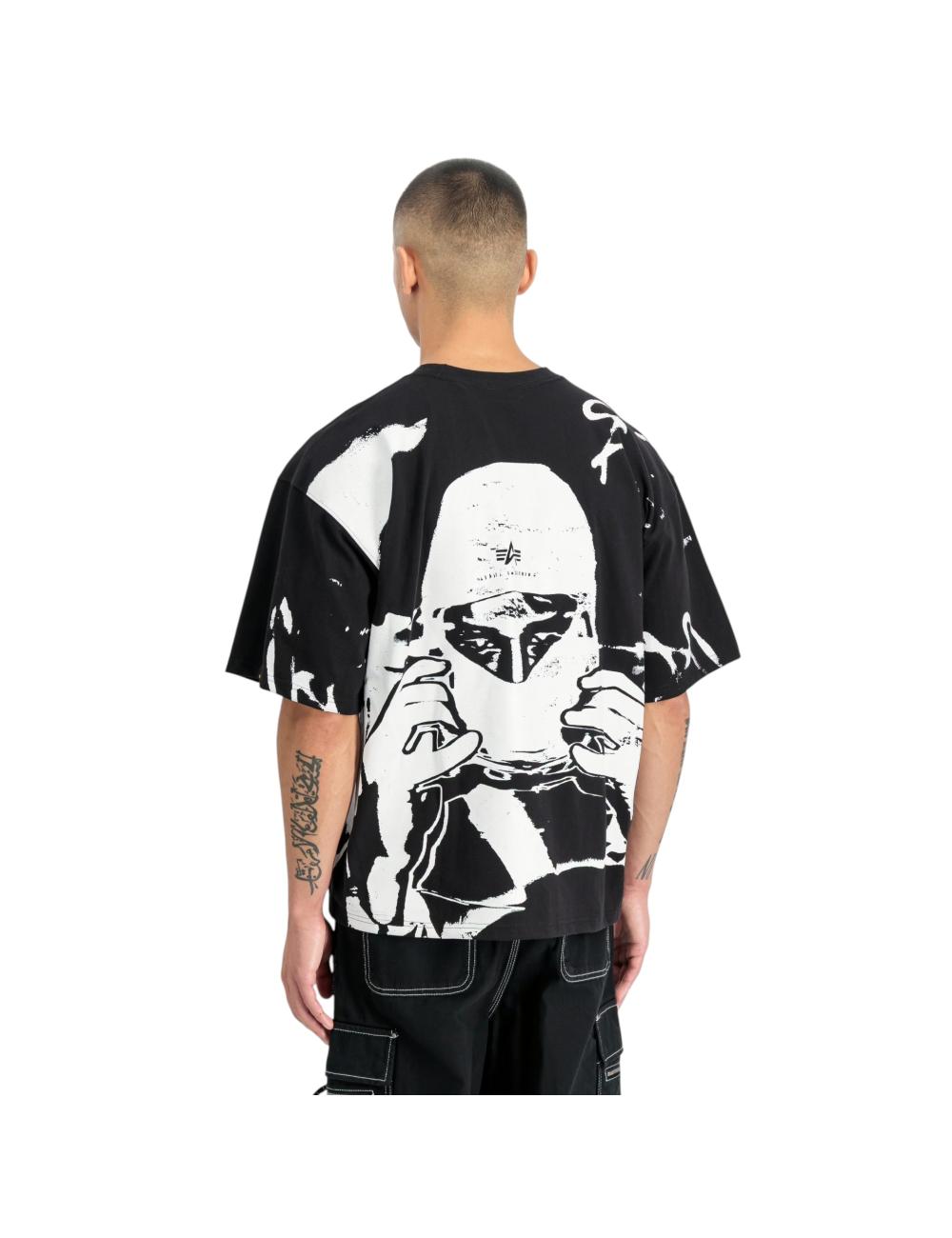 Alpha Industries black t-shirt balaclava