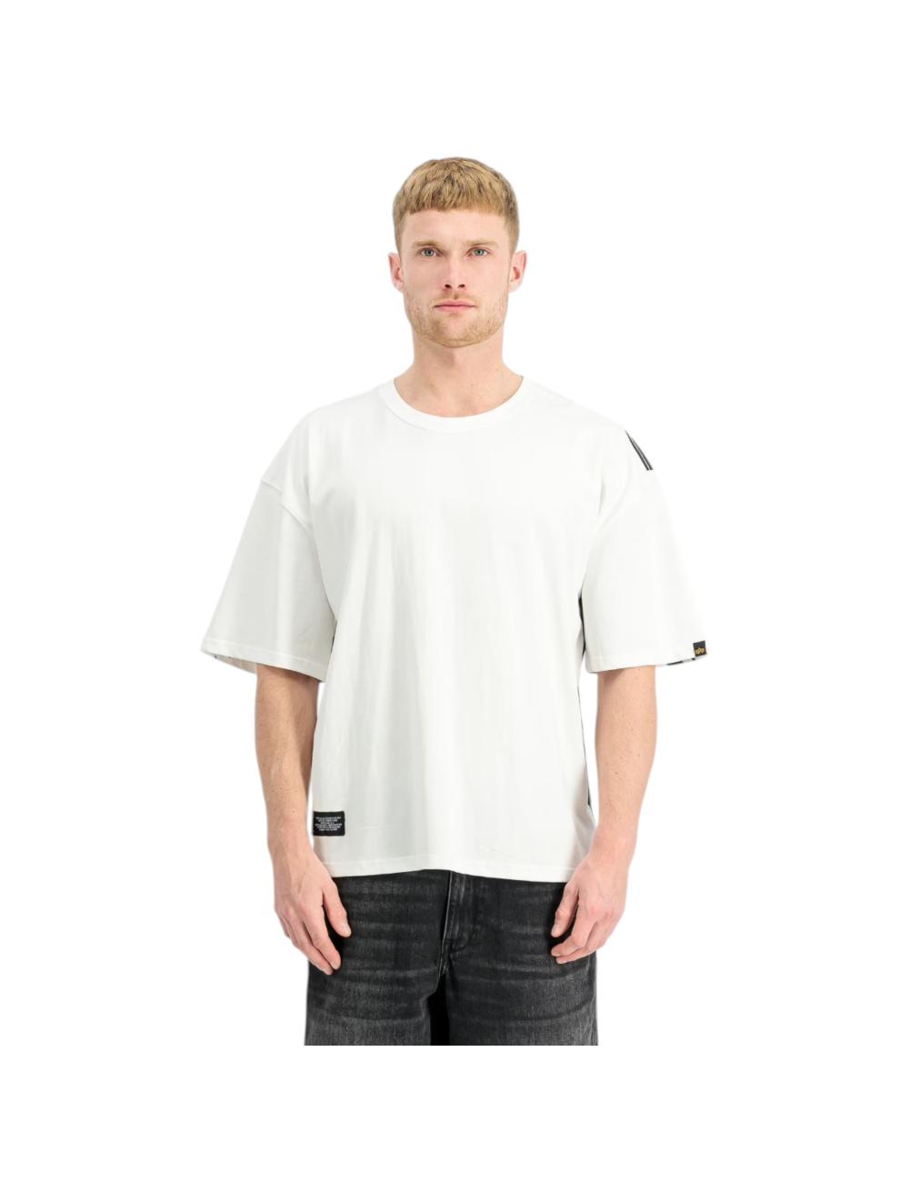 Alpha Industries white balaclava t-shirt