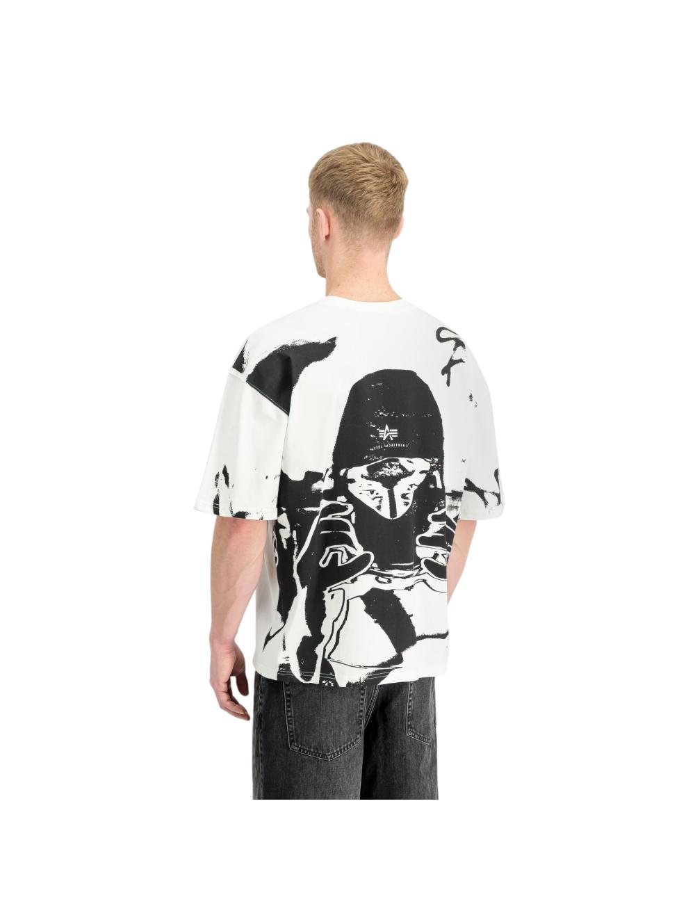 Alpha Industries white balaclava t-shirt