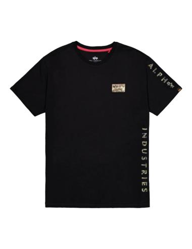 Alpha Industries black t-shirt camo