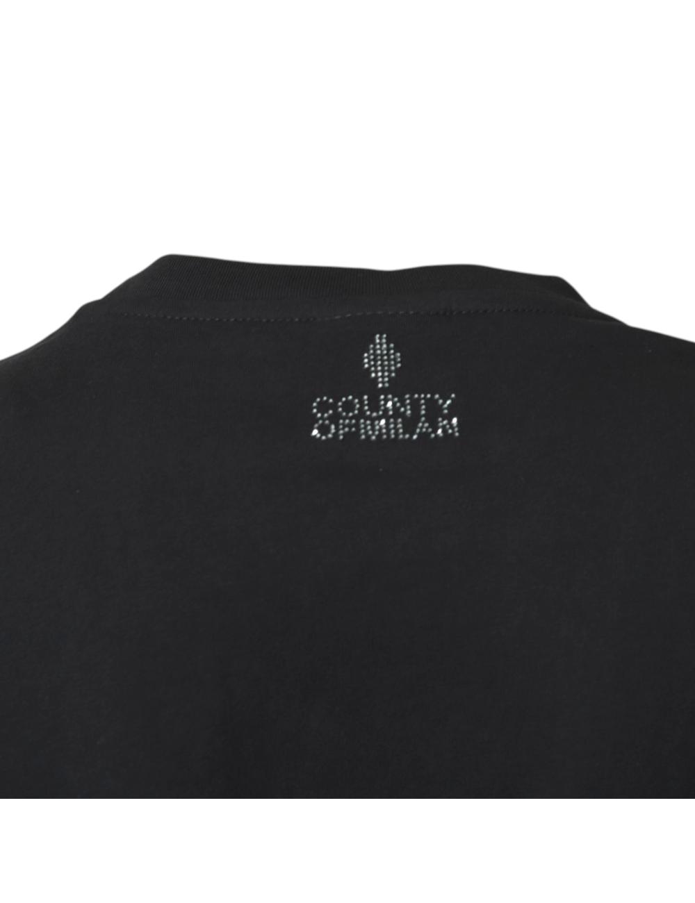 County of milan black crop t-shirt