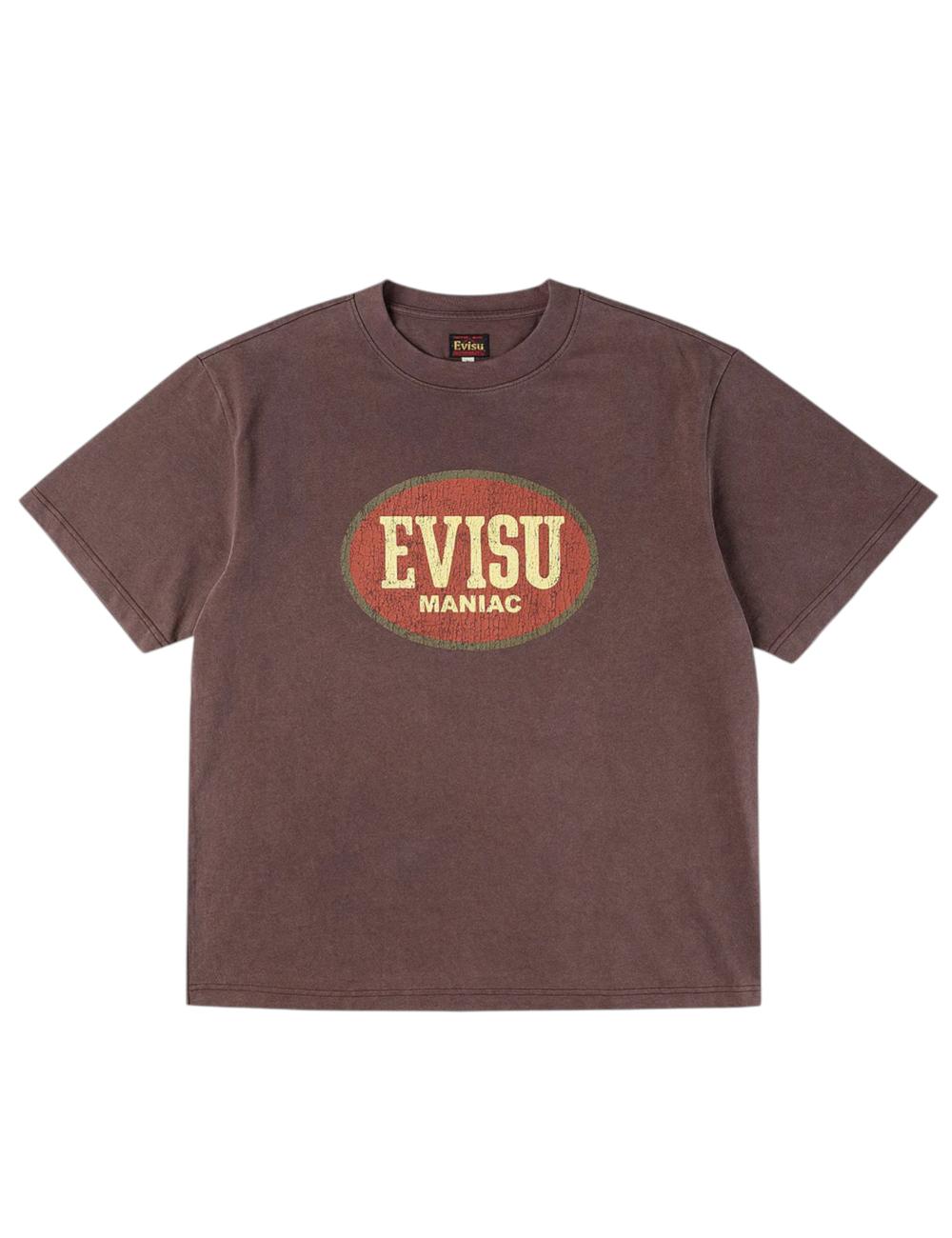 Evisu T-shirt marrone maniac