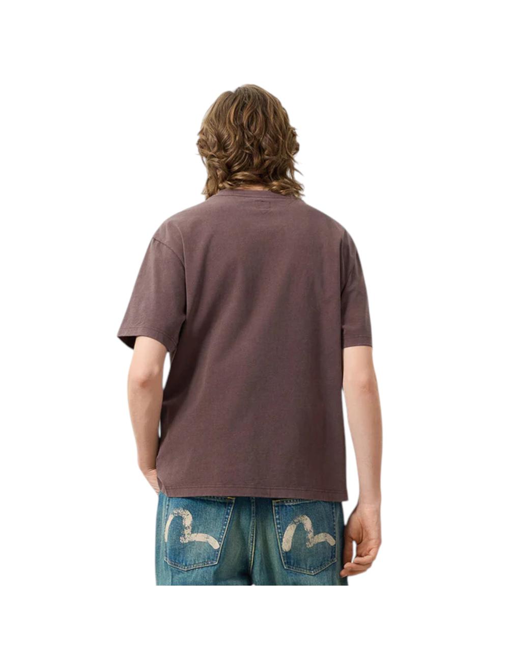 Evisu T-shirt marrone maniac