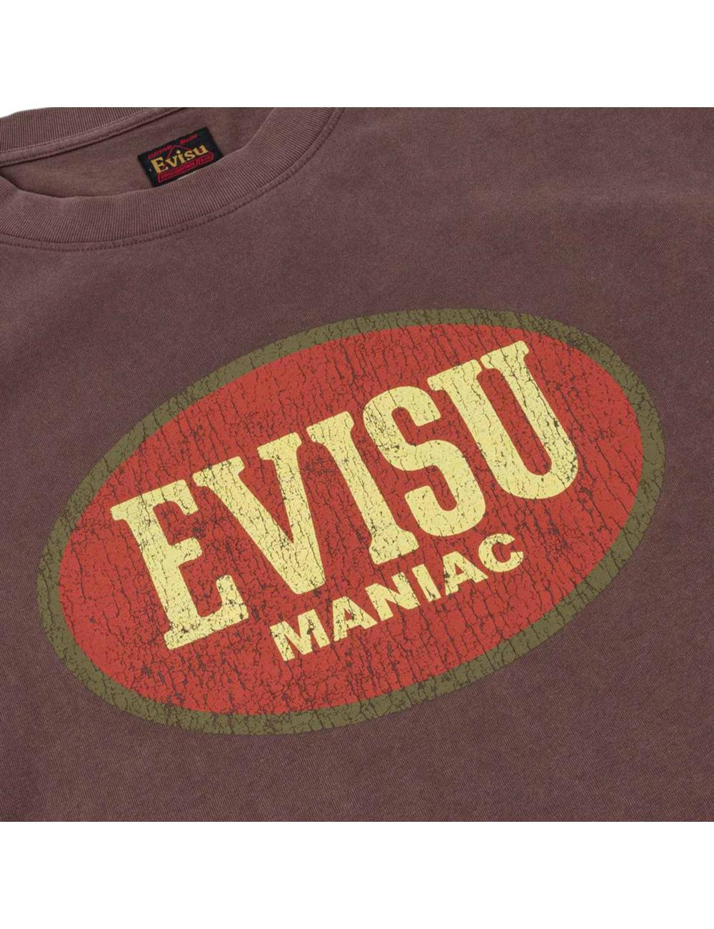 Evisu T-shirt marrone maniac