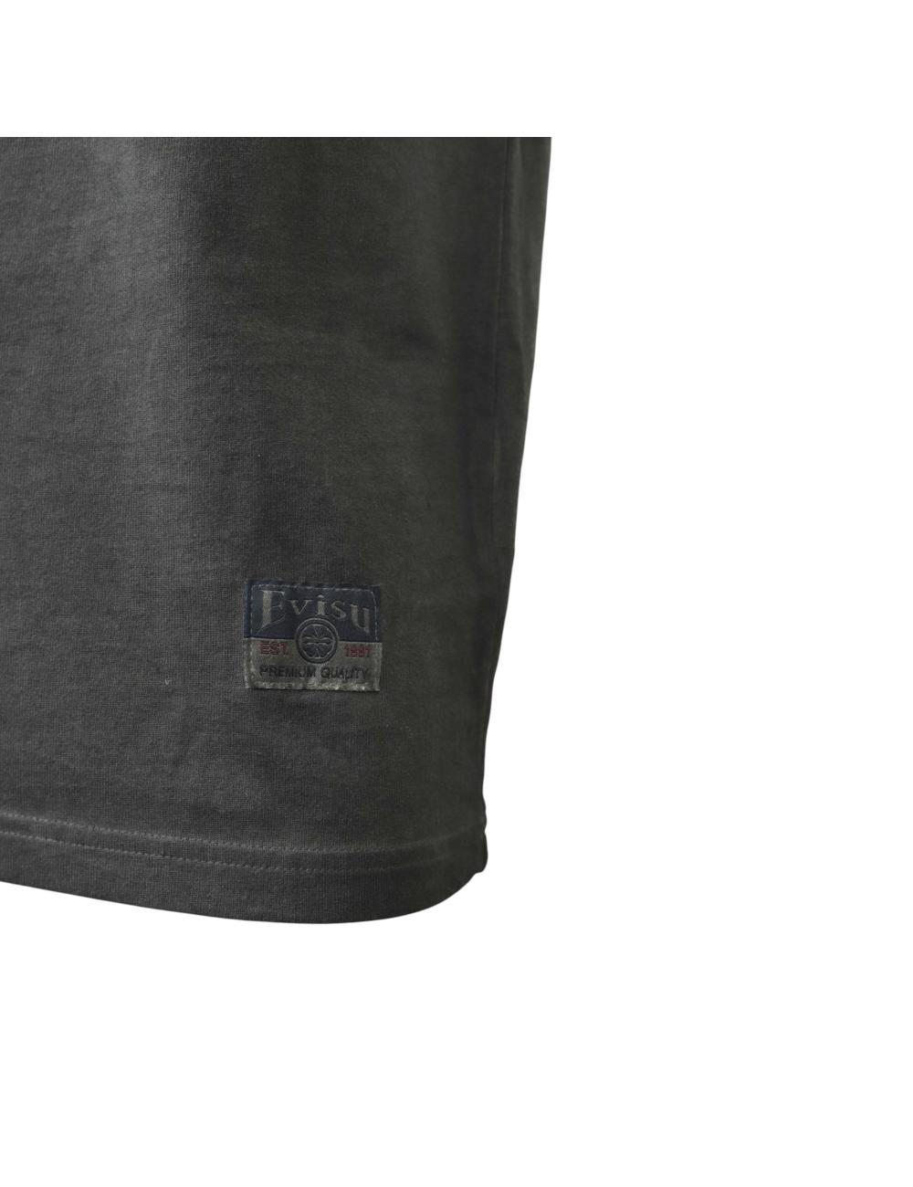 Evisu T-shirt nera con...