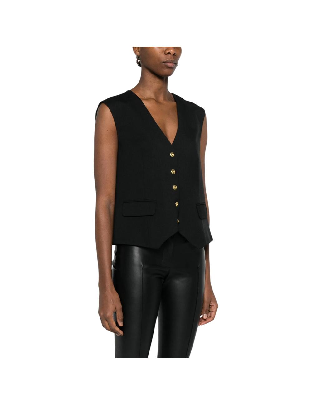 Pinko gilet nero in lana