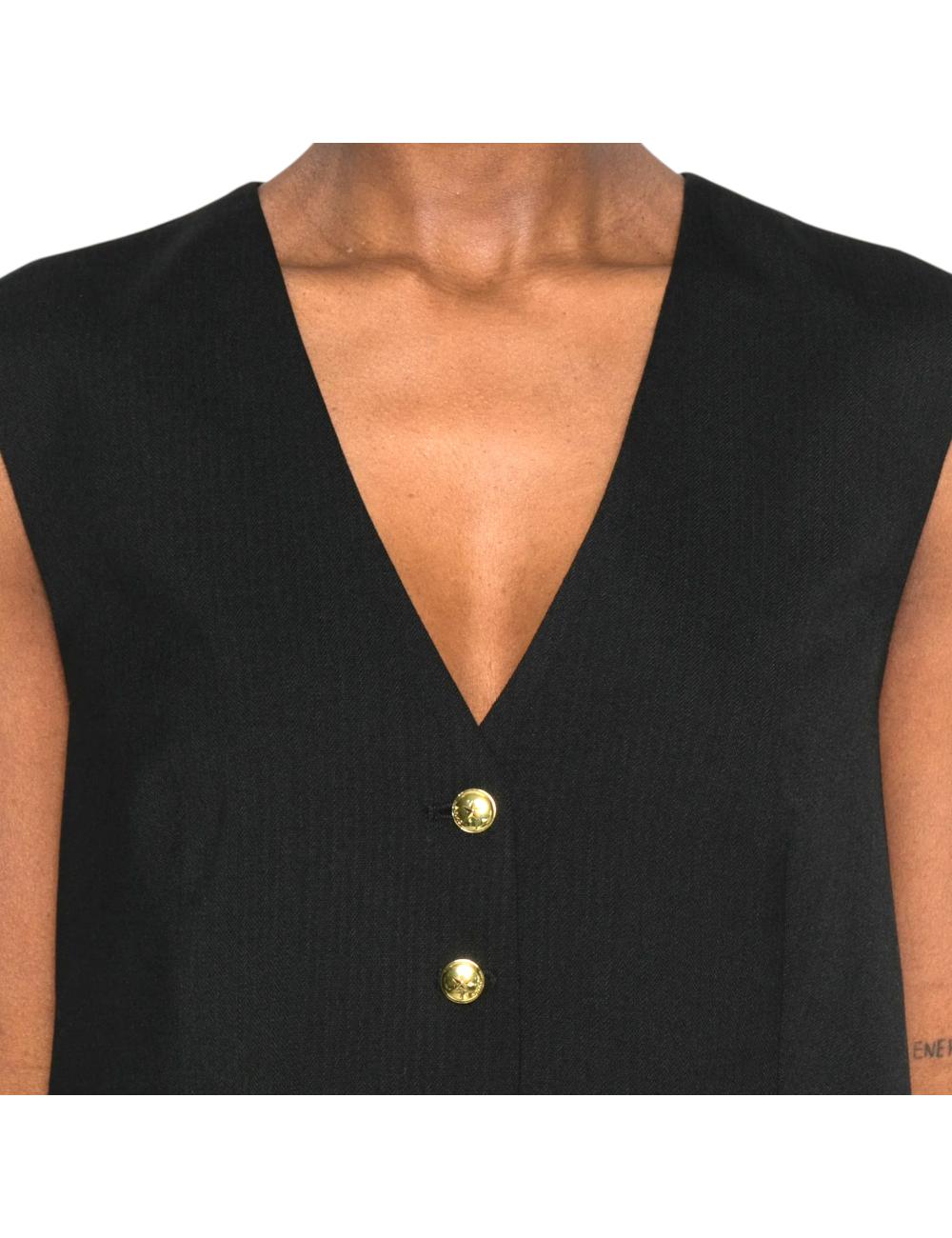 Pinko gilet nero in lana