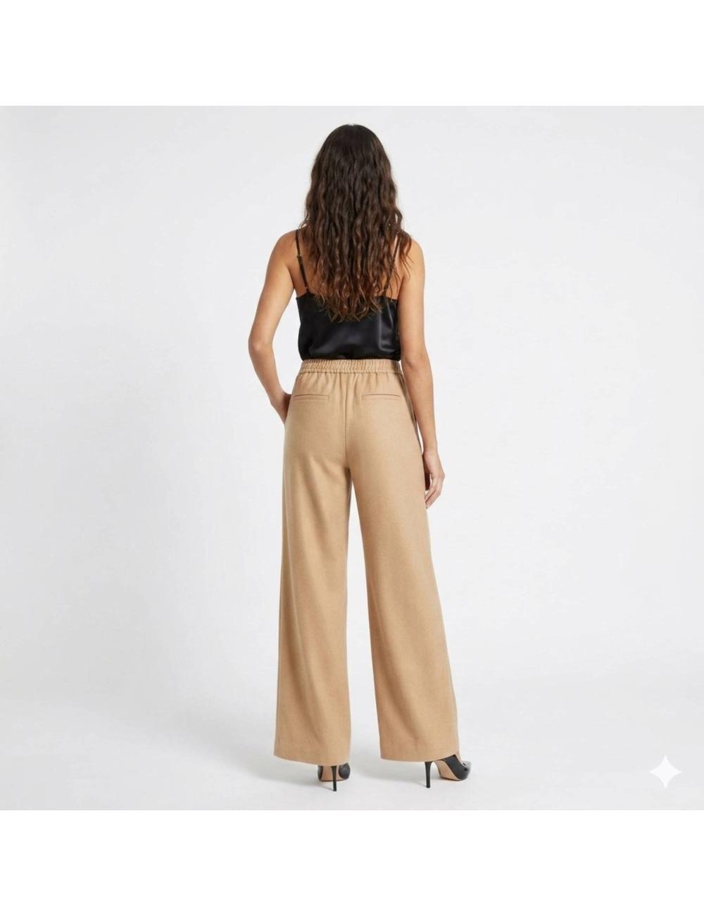 Pinko beige flannel trousers