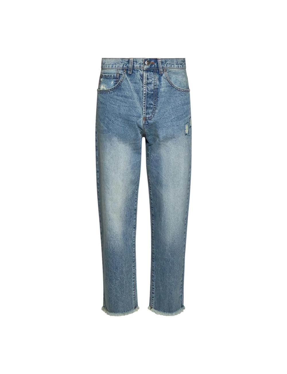 John Richmond men's frayed jeans