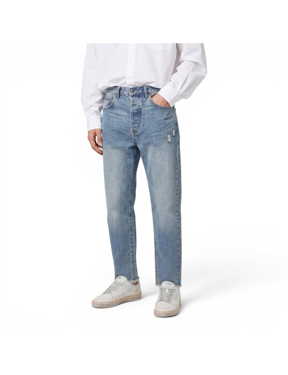John Richmond men's frayed jeans