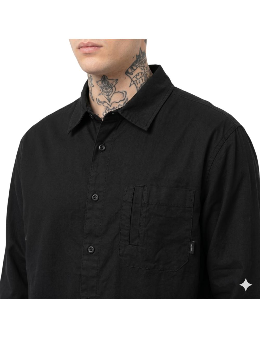 John Richmond black oversized shirt
