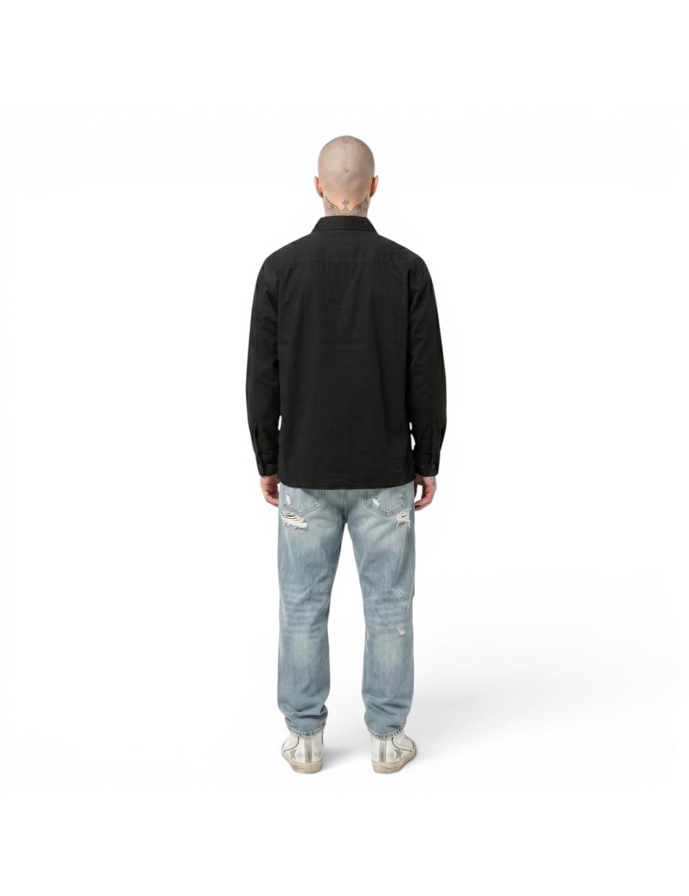 John Richmond black oversized shirt