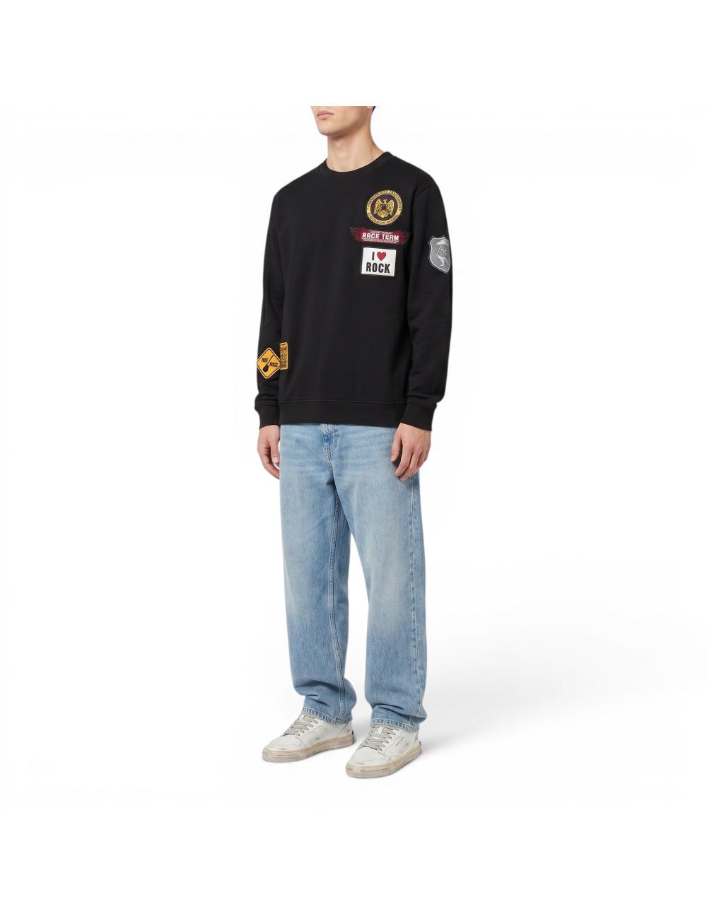 John Richmond black sweatshirt with patch