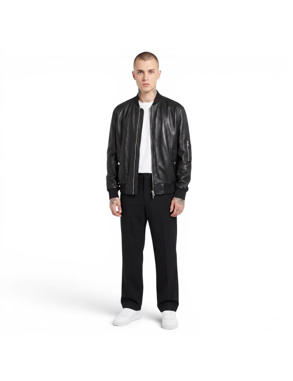 John Richmond black leather jacket