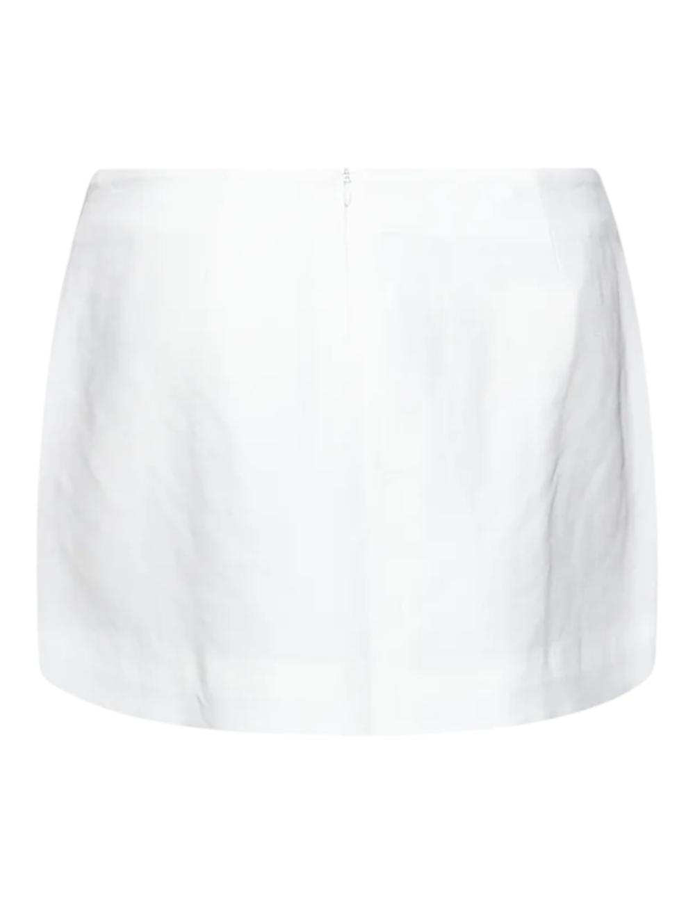 John Richmond white skirt with rhinestones
