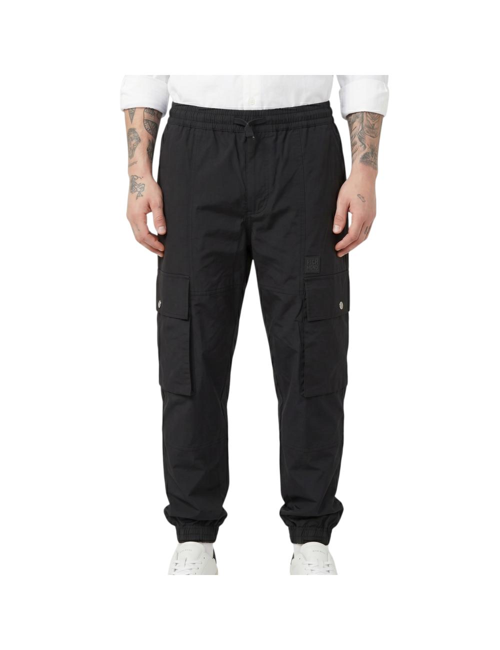 John Richmond black cargo pants