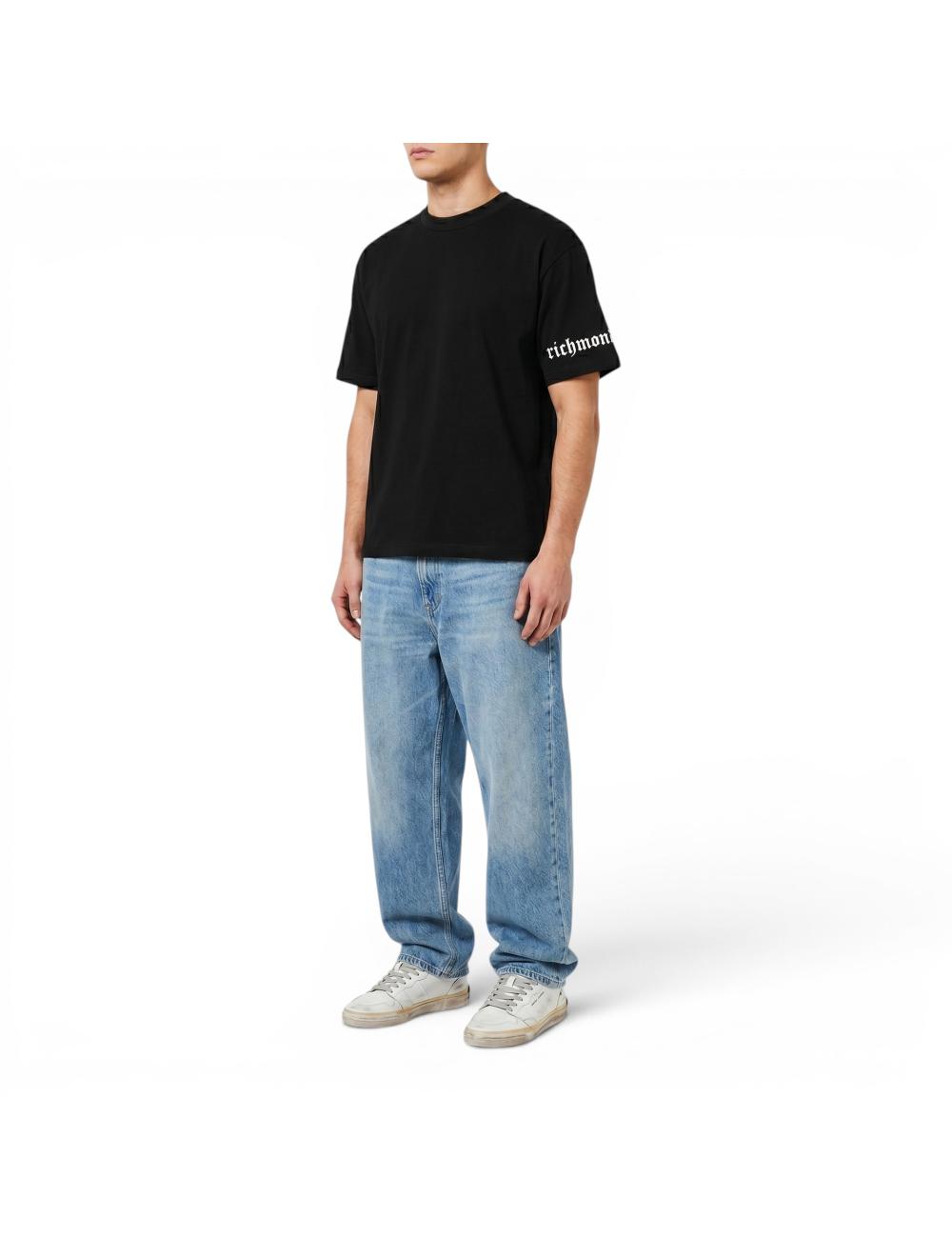 John Richmond black oversized t-shirt