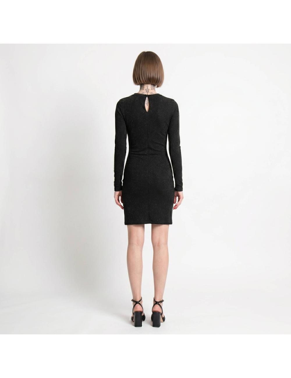 John Richmond abito corto nero lurex