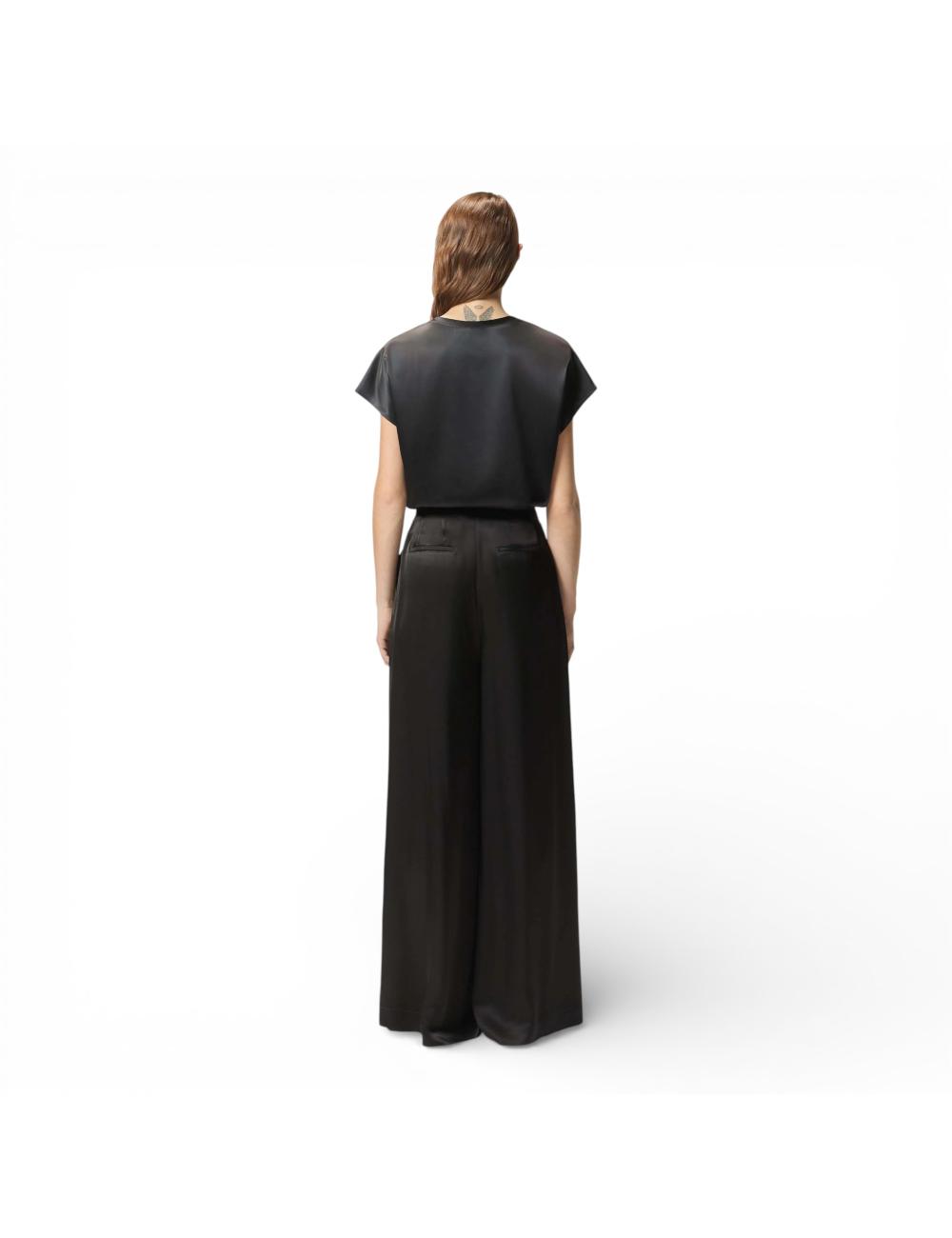 Pinko black silk blouse