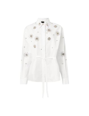 Pinko woman white shirt cotton