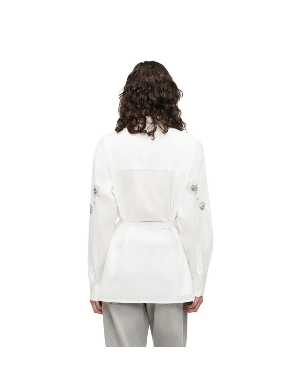 Pinko camicia bianca con strass