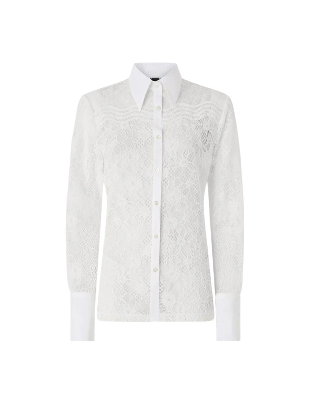 Pinko camicia bianca in pizzo