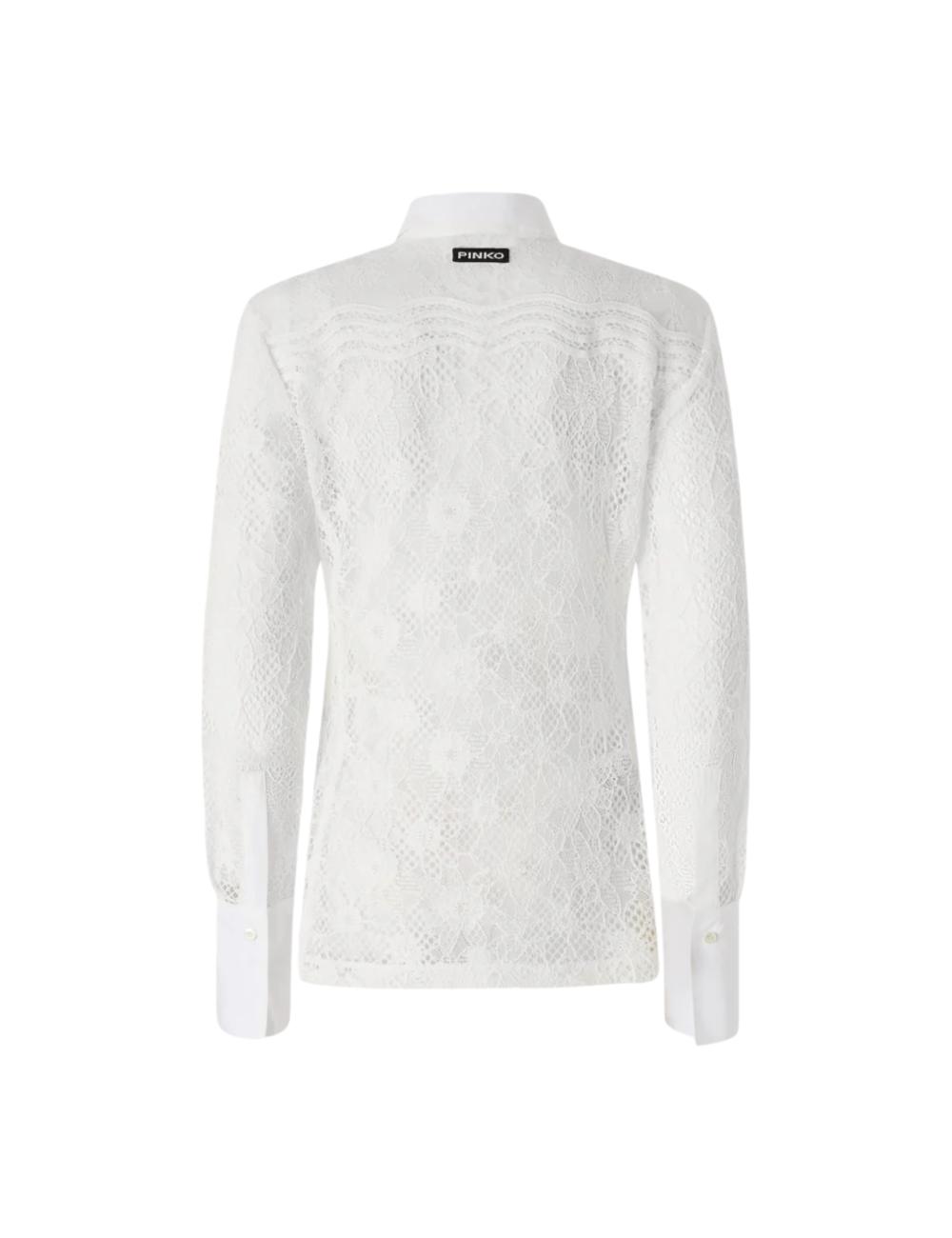 Pinko camicia bianca in pizzo