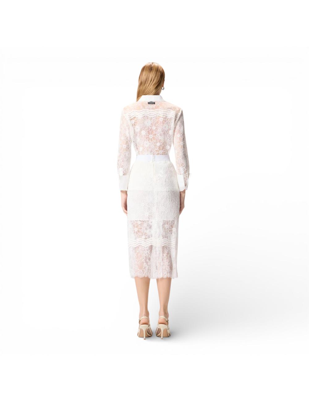 Pinko camicia bianca in pizzo