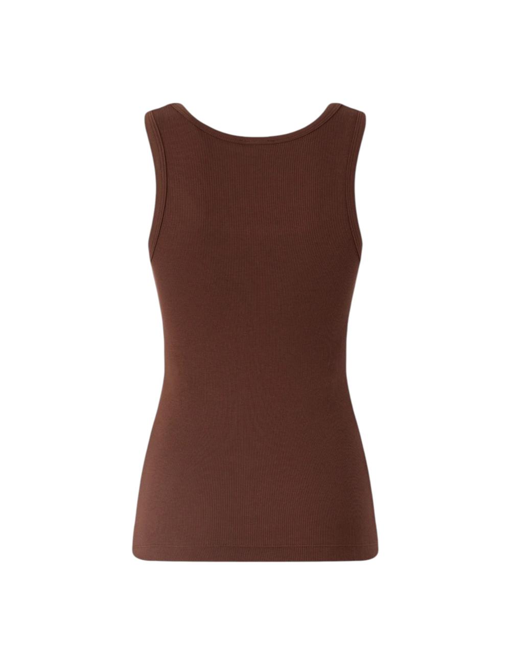 Pinko ribbed tank top black